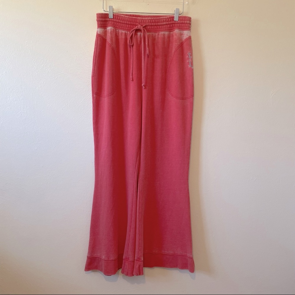 Free People Good Vibes Pink Sweatpants L